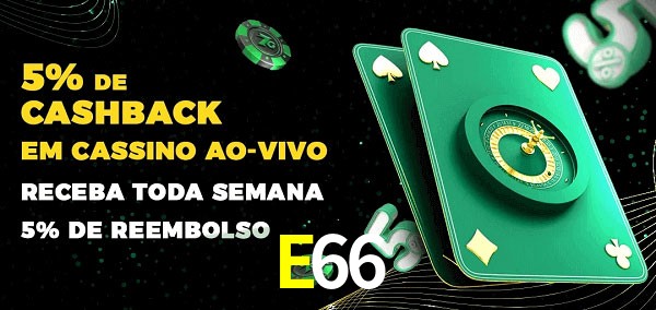 Promoções do cassino ao Vivo E66